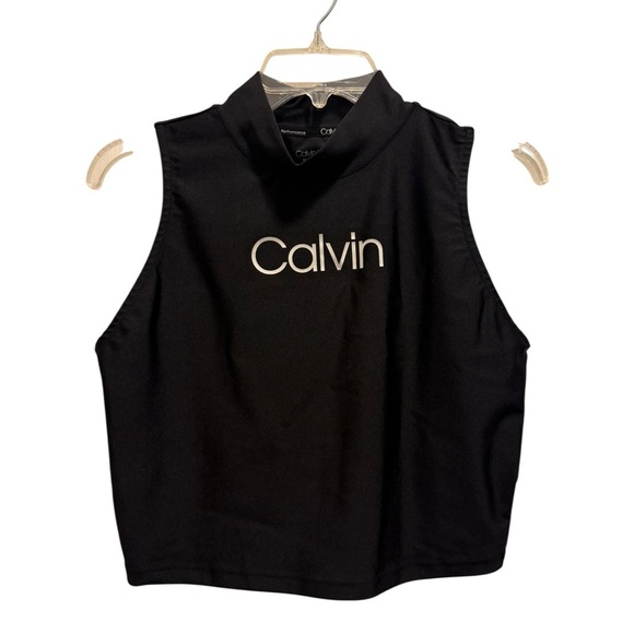 Calvin Klein performance Black High-Collar comfortable sport Top new conditions - Picture 2 of 11